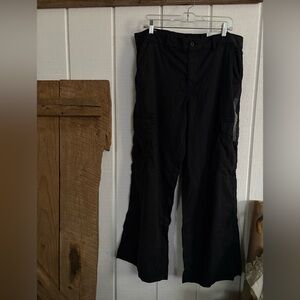 American Eagle Dreamy Drape Baggy  Wide Leg 16 33w Black Womens pants